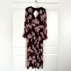 Women’s medium floral dress (wine color)